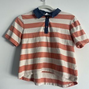 Cropped Collared Tee